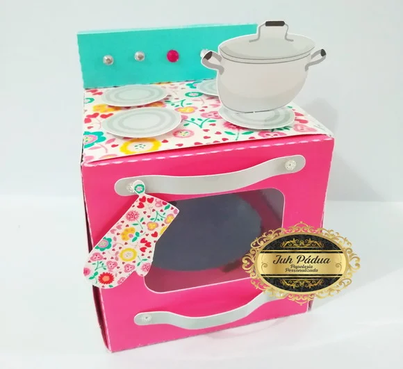 Caixa fogão para cupcake