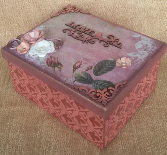 Caixa MDF Decorada Multiuso