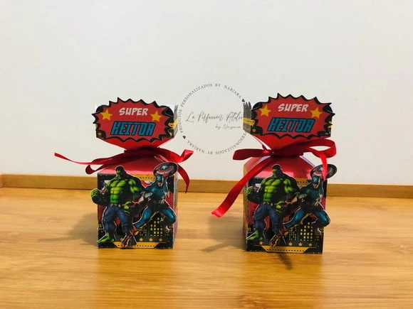 Caixa meia bala avengers