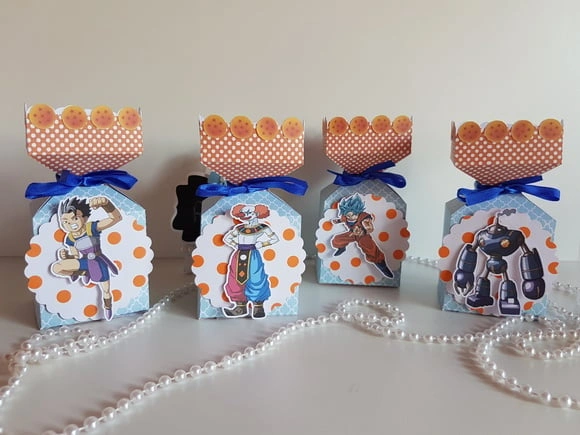 Caixa meia bala dragon ball