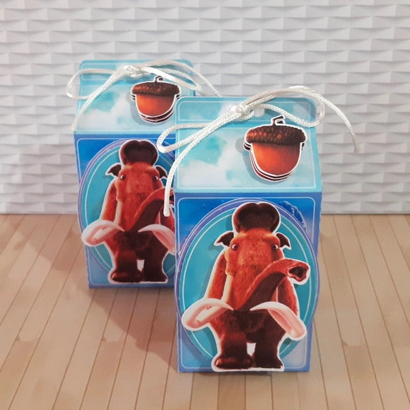 Caixa Milk a Era do Gelo Manny com Aplique 3d