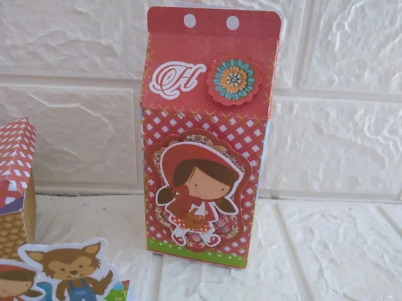 15 Caixas Milk Chapeuzinho Vermelho Lembrancinha Aniversário