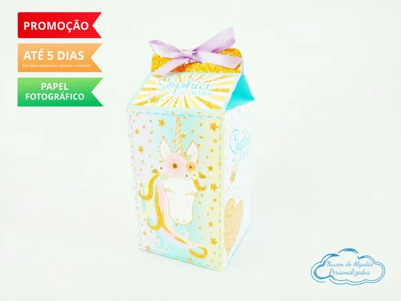 Caixa milk Unicórnio