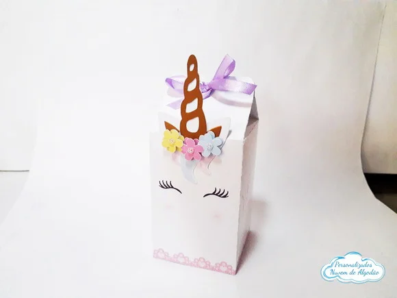 Caixa milk unicórnio