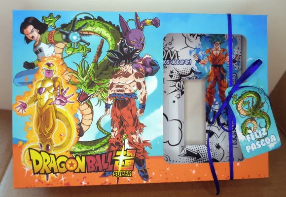 Caixa Mini Confeiteiro Dragon Ball Páscoa com Tag