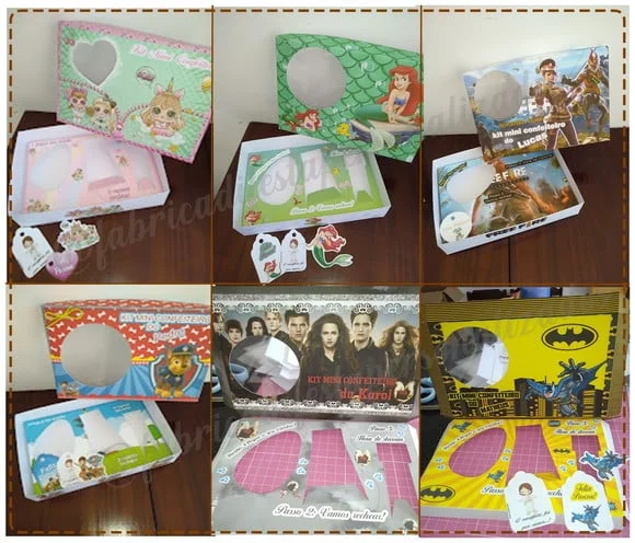 Caixa Kit Mini Confeiteiro Pascoa Infantil 5 Unidades.