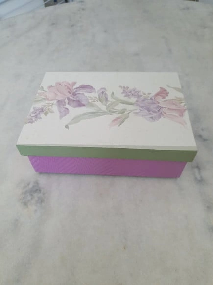 Caixa para Joia/bijuteria em mdf Detalhe Floral
