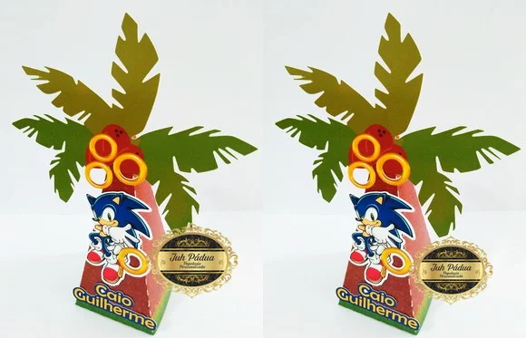 Caixa pirâmide 3d Sonic