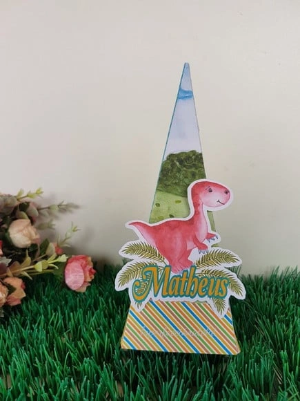 Caixa Pirâmide Dinossauro