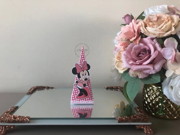 Caixa pirâmide minnie