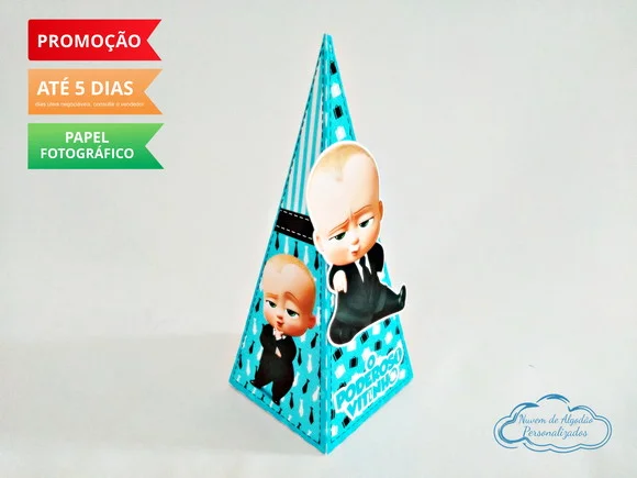 Caixa pirâmide Poderoso chefinho