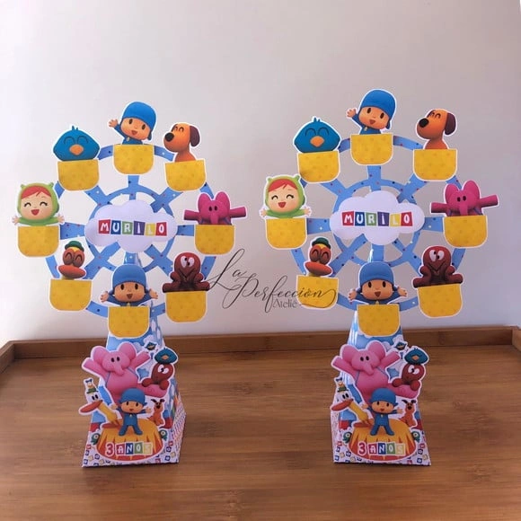 Caixa Pirâmide Roda Gigante Pocoyo