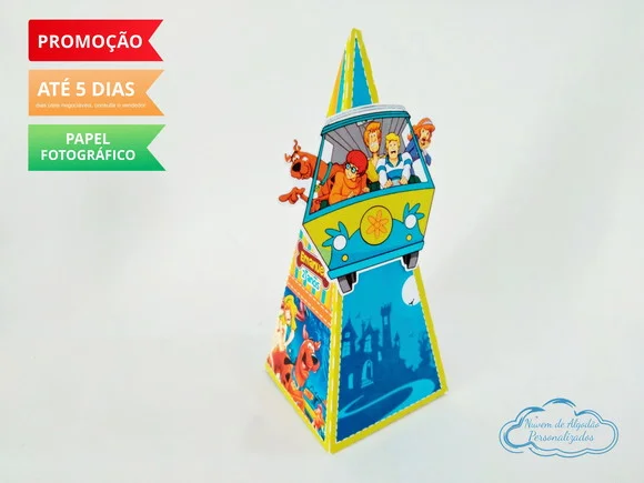 Caixa pirâmide Scooby Doo