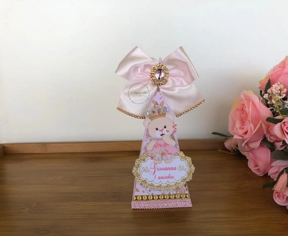 Caixa Pirâmide Ursinha Princesa