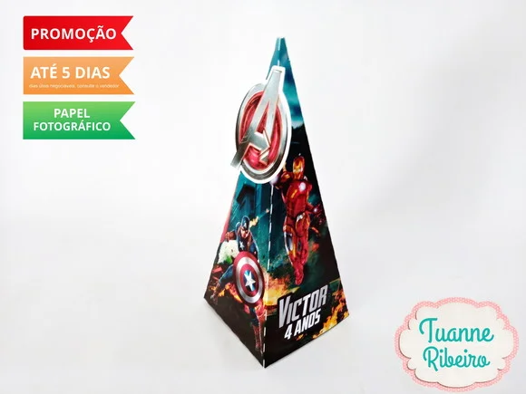 Caixa Pirâmide - Vingadores