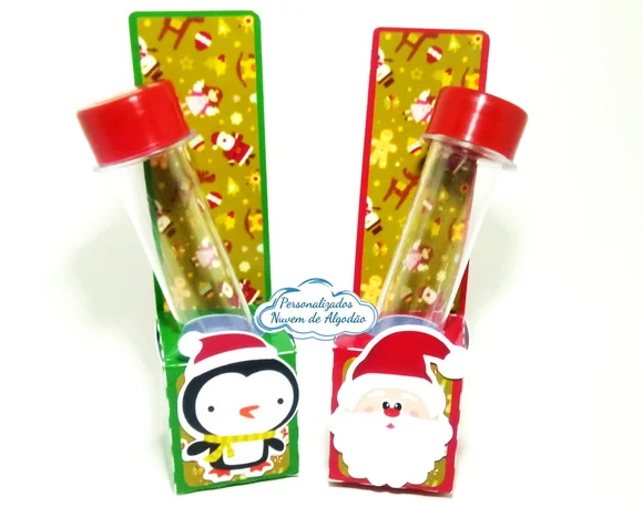 Caixa porta tubetes - Natal
