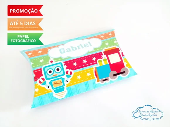 Caixa Travesseiro Brinquedos