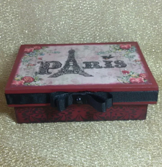 Caixinha MDF Decorada Paris