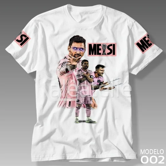 Camiseta Lionel Messi Futebol Infantil Adulto