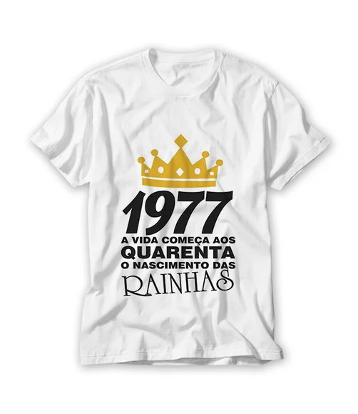 Camiseta A vida começa aos Quarenta