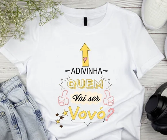 Camiseta Adivinha Quem Vai Ser Vovó