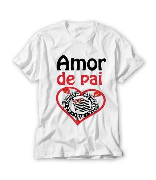 Camiseta Amor de Pai Corinthiano