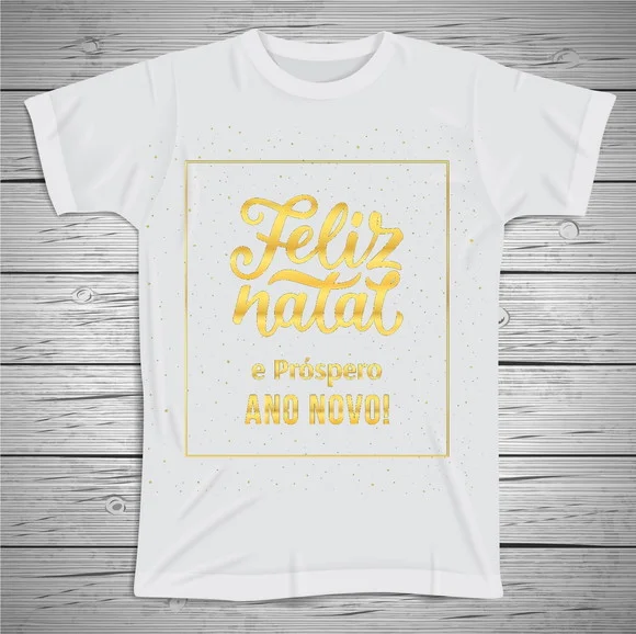 Camiseta Natal e Ano Novo