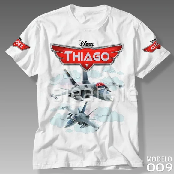 Camiseta Aviões Disney Bravo Echo Personalizada