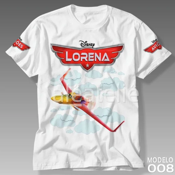 Camiseta Aviões Disney Ishani Personalizada