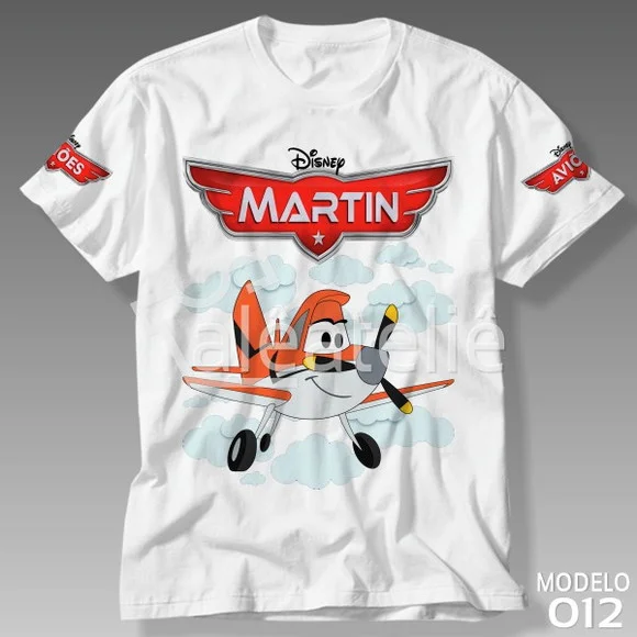 Camiseta Aviões Disney Voo Razante Personalizada