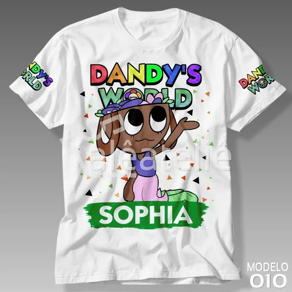 Camiseta Bassie Dandy's World Infantil Adulto Personalizada