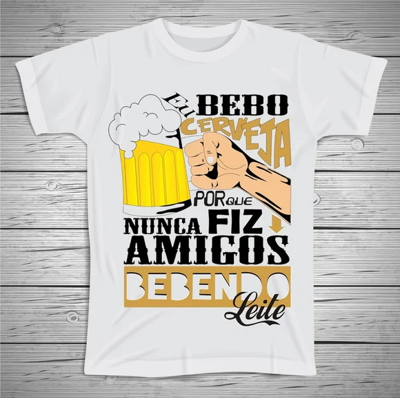 Camiseta Bebo Cerveja