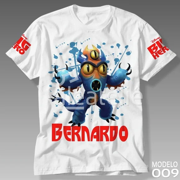 Camiseta Big Hero 6 Fred Infantil Adulto Festa Personalizada