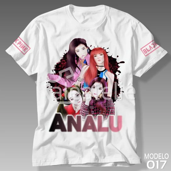 Camiseta Black Pink Kpop Infantil Adulto Personalizada