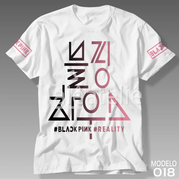 Camiseta Black Pink Reality Infantil Adulto Personalizada