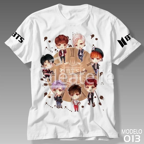 Camiseta Bts Kpop Bangtan Boys Bias Logo Army Personalizada