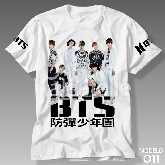 Camiseta Bts Kpop Bangtan Boys Bias Logo Army Personalizada