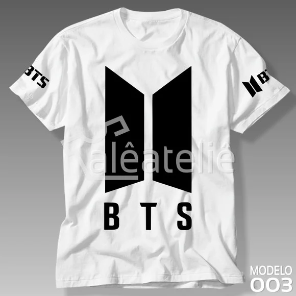 Camiseta Bts Kpop Bangtan Boys Bias Logo Army Personalizada