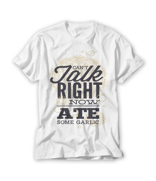 Camiseta Cant Talk Right Now
