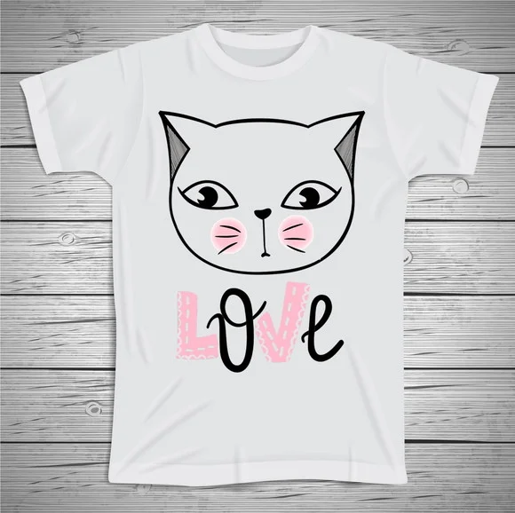 Camiseta Cat Love