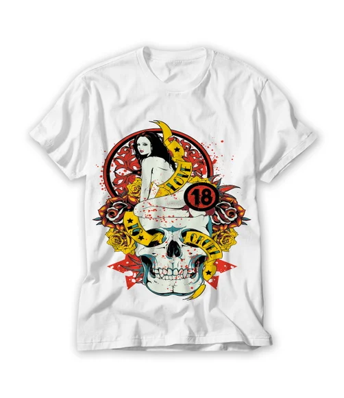 Camiseta Caveira I Love Is Cruel