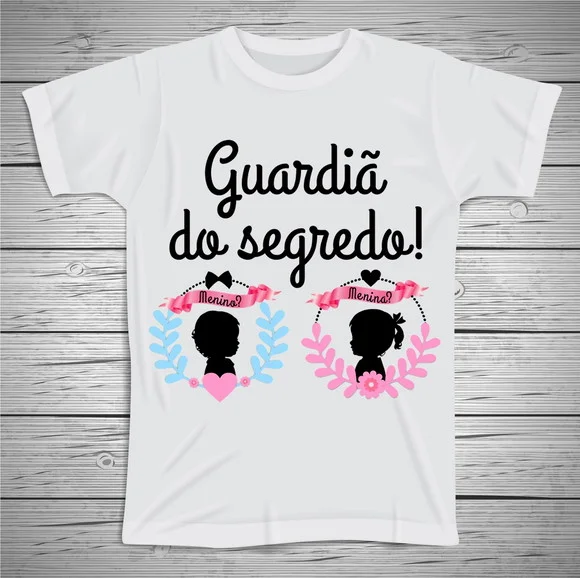 2 Camisetas Chá de Revelação Xgg
