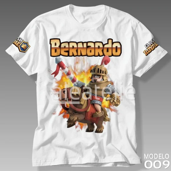 Camiseta Clash Royale Infantil Adulto Personalizada