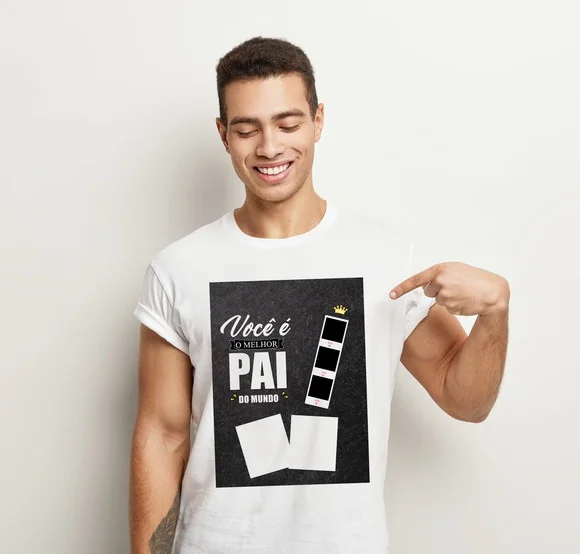 Camiseta Dia Dos Pais Você É O Melhor Pai Do Mundo