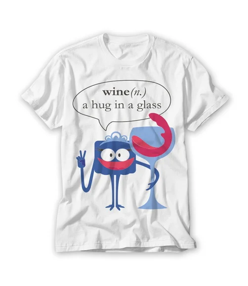 Camiseta Divertida A Hug in A Glass