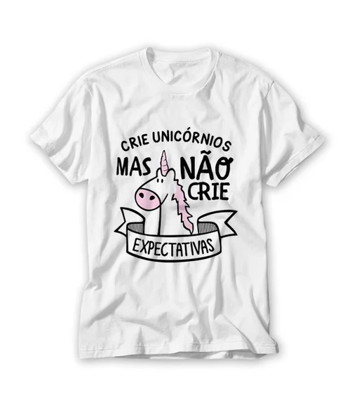 Camiseta Divertida Crie Unicórnios