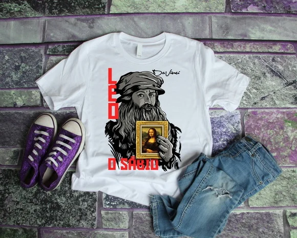 Camiseta Divertida Leonardo da Vinci