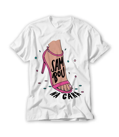 Camiseta Divertida Sambou na Cara