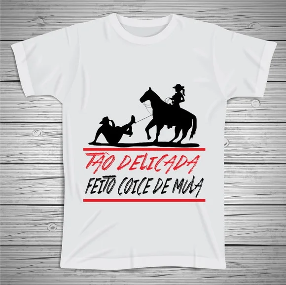 Camiseta Divertida Tão Delicada