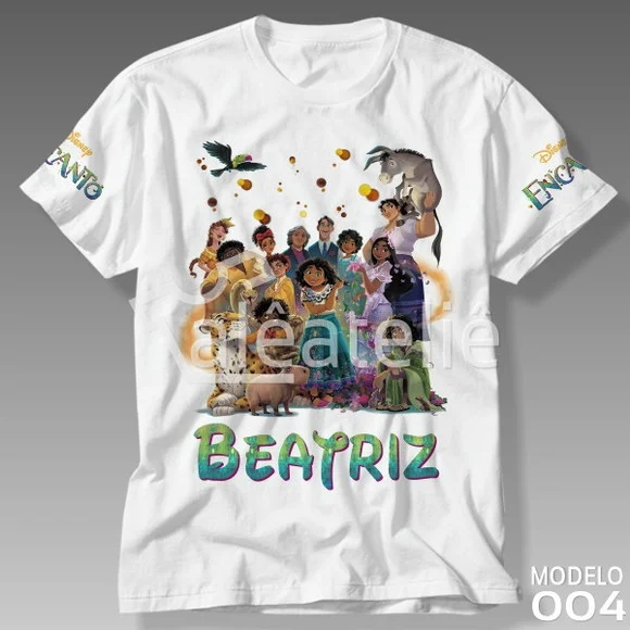 Camiseta Encanto Disney Infantil Adulto Personalizada